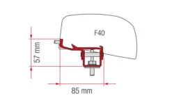 Fiamma Adapter-Kit F40 Van Nissan NV350