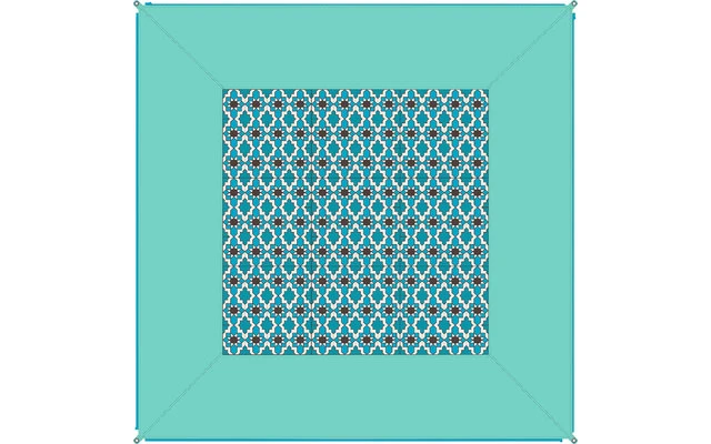 Bent Zip-Carpet Verbindbarer Teppich 250 X 250 Cm Africa â Bild 2