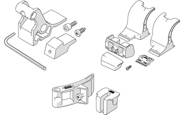 Fiamma Montagematerial Kit Side W Pro F80