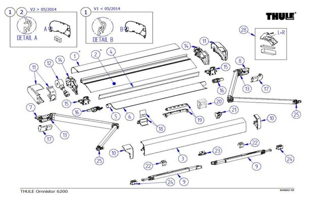Thule Gehäuse-Stütze