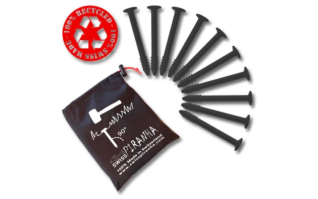 SwissPiranha BF90 Zelthering Schwarz 9,7 Cm Einzeln â Bild 4