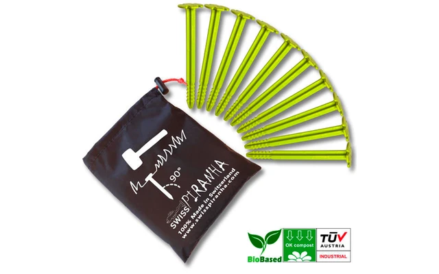 SwissPiranha GS150 Zelthering Grün 15 Cm Einzeln â Bild 3