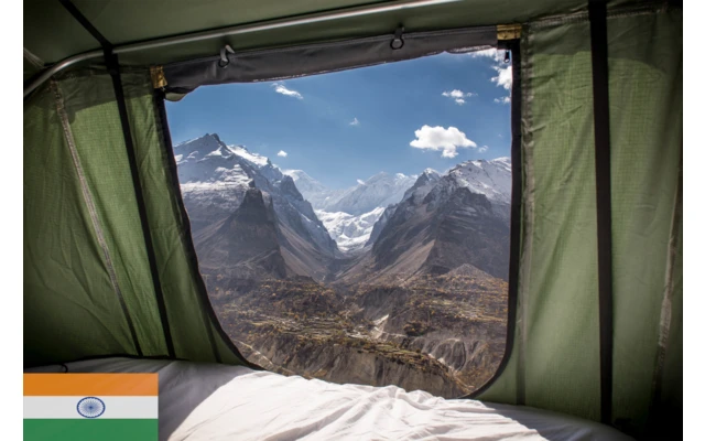 Gordigear Dachzelt 180 Plus Für 4 Personen Mit Vorzelt 180 X 320 Cm Grün â Bild 2