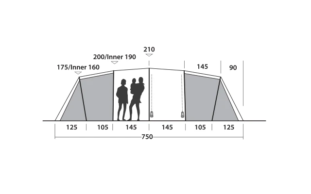 Easy Camp Huntsville Twin 800 Tunnelzelt Für 8 Personen â Bild 6