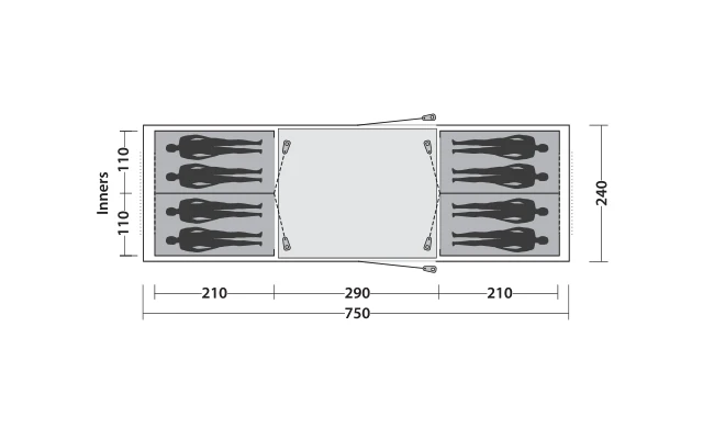 Easy Camp Huntsville Twin 800 Tunnelzelt Für 8 Personen â Bild 7