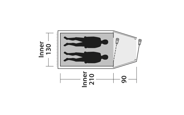 Outwell Earth 2 Doppelbeschichtetes Zelt â Bild 2