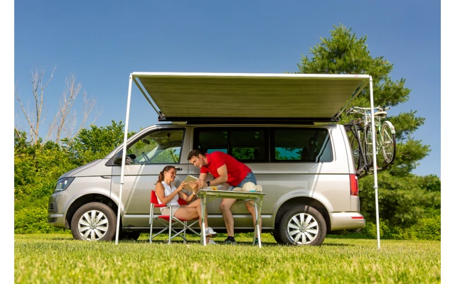 Fiamma F35 Pro 180 Markise Gehäusefarbe Titanium Tuchfarbe Royal Grey 180 Cm – Bild 3